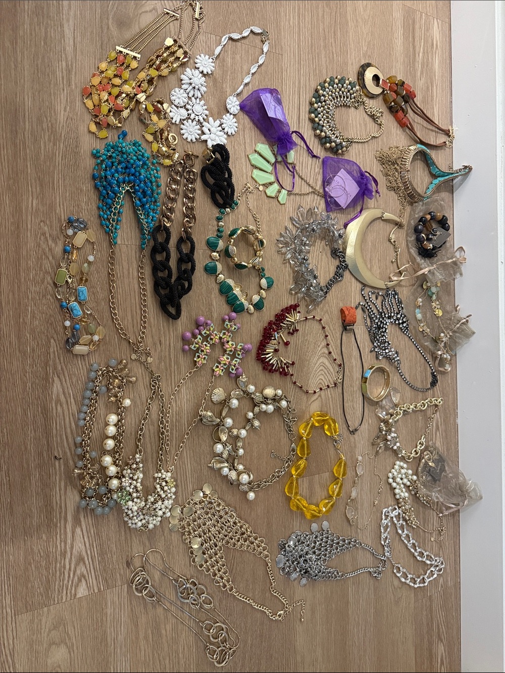 Assorted Women’s Fashion Necklaces and Bracelets - Mixed Colors